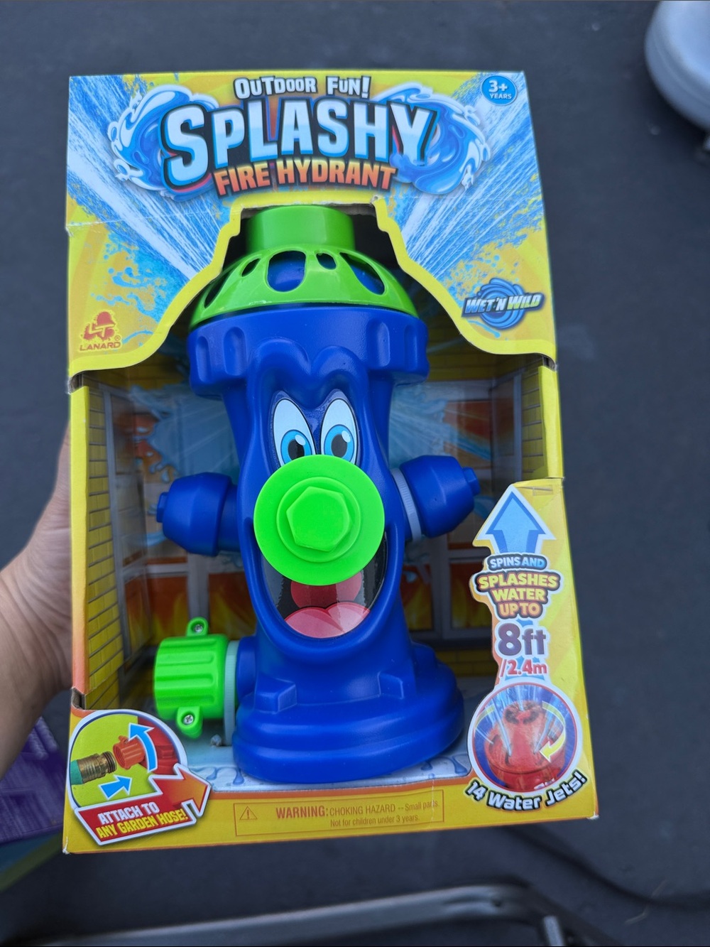 Splash Blue & Green Fire Hydrant Water Spinner Toy